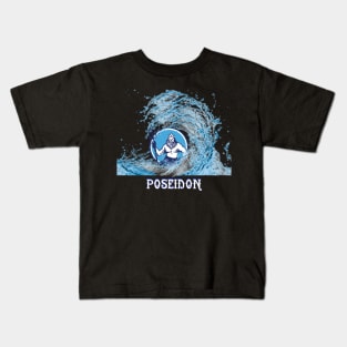 Poseidon Greek God Kids T-Shirt